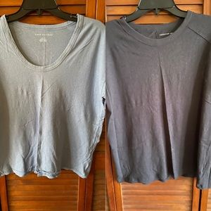 American Eagle Oversized Raglan Tee’s, sz S & XS